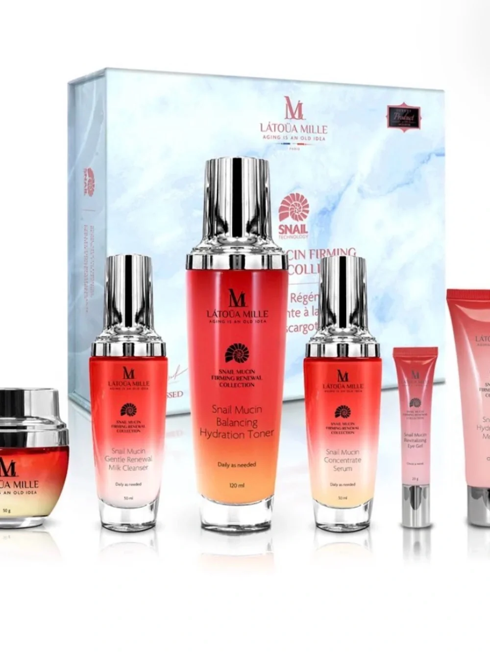 Latoua Mille Snail Mucin Firming Renewal Collection – White